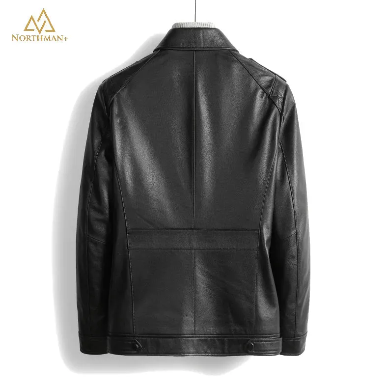 Division commander Black Leather jacket by Northman 