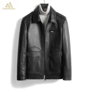 Division commander Black Leather jacket by Northman 