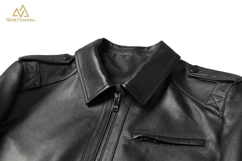 Division commander Black Leather jacket by Northman 