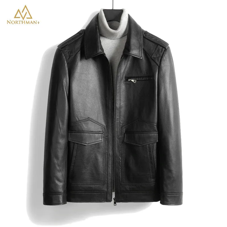 Division commander Black Leather jacket by Northman 