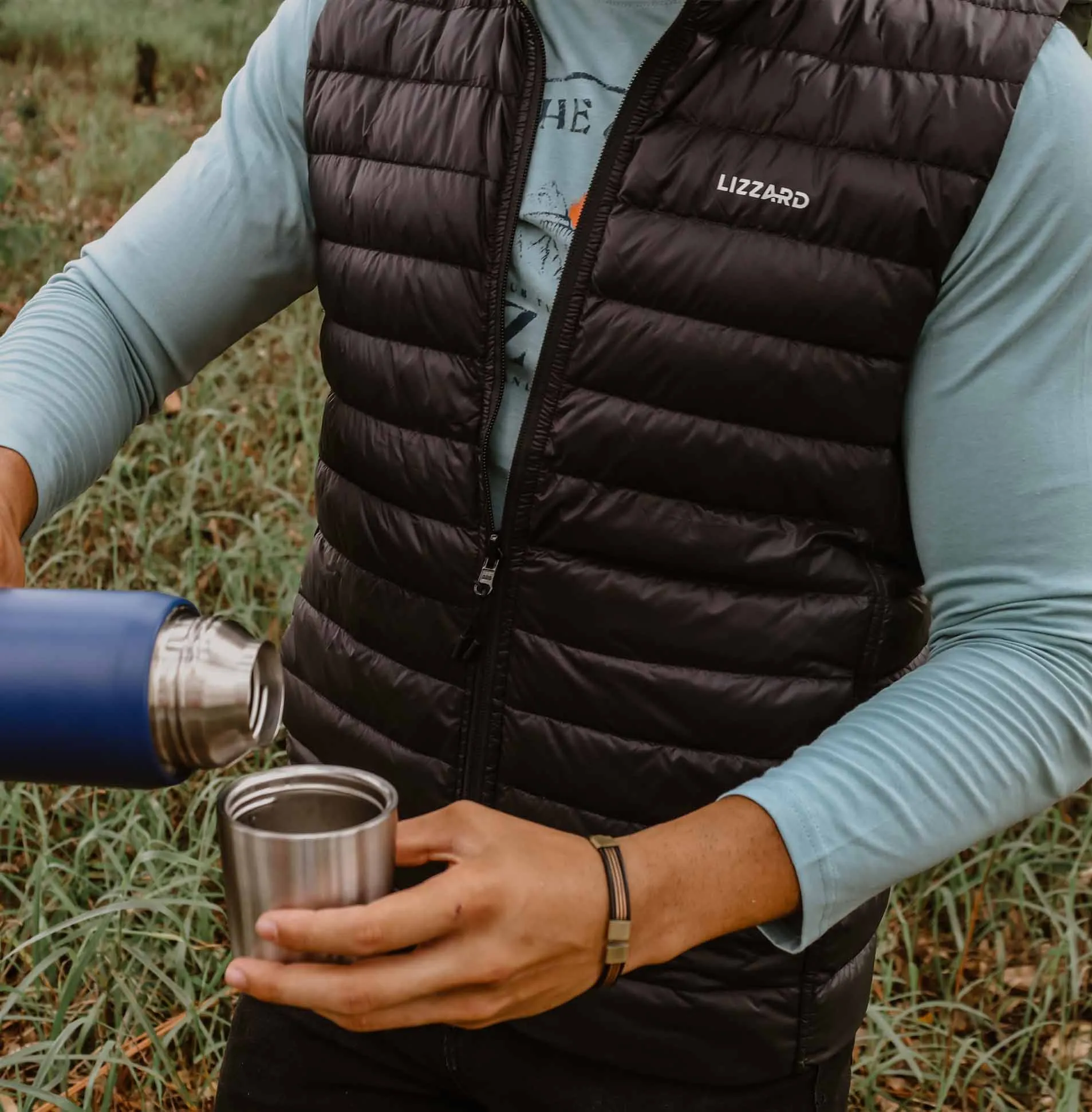 Dugmore - Mens Sleeveless  Reversible Puffer