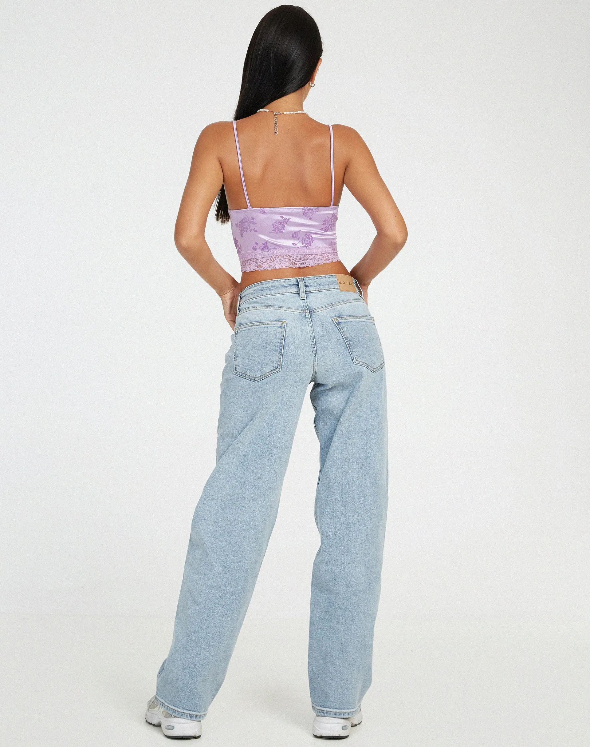 Dyrana Crop Top in Rose Flock Lilac