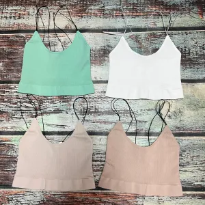 Elastic Strap Cropped Tank