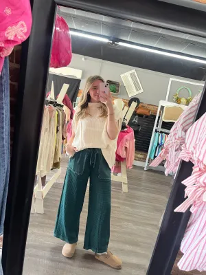 Evergreen Quilted Pants