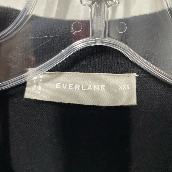 Everlane Black Knit Polo Sweater size XXS