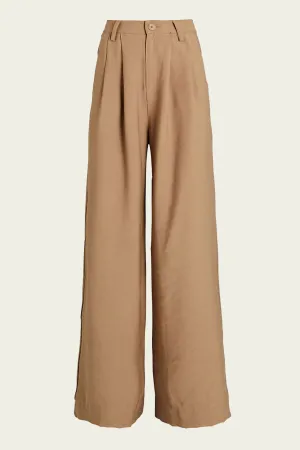 Fabi Wide-Leg Pant in Camel