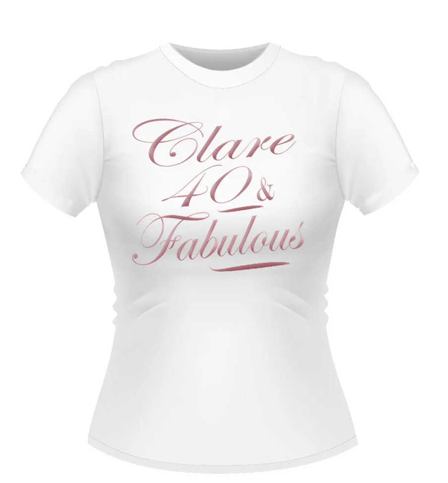 'Fabulous' Birthday Tshirt