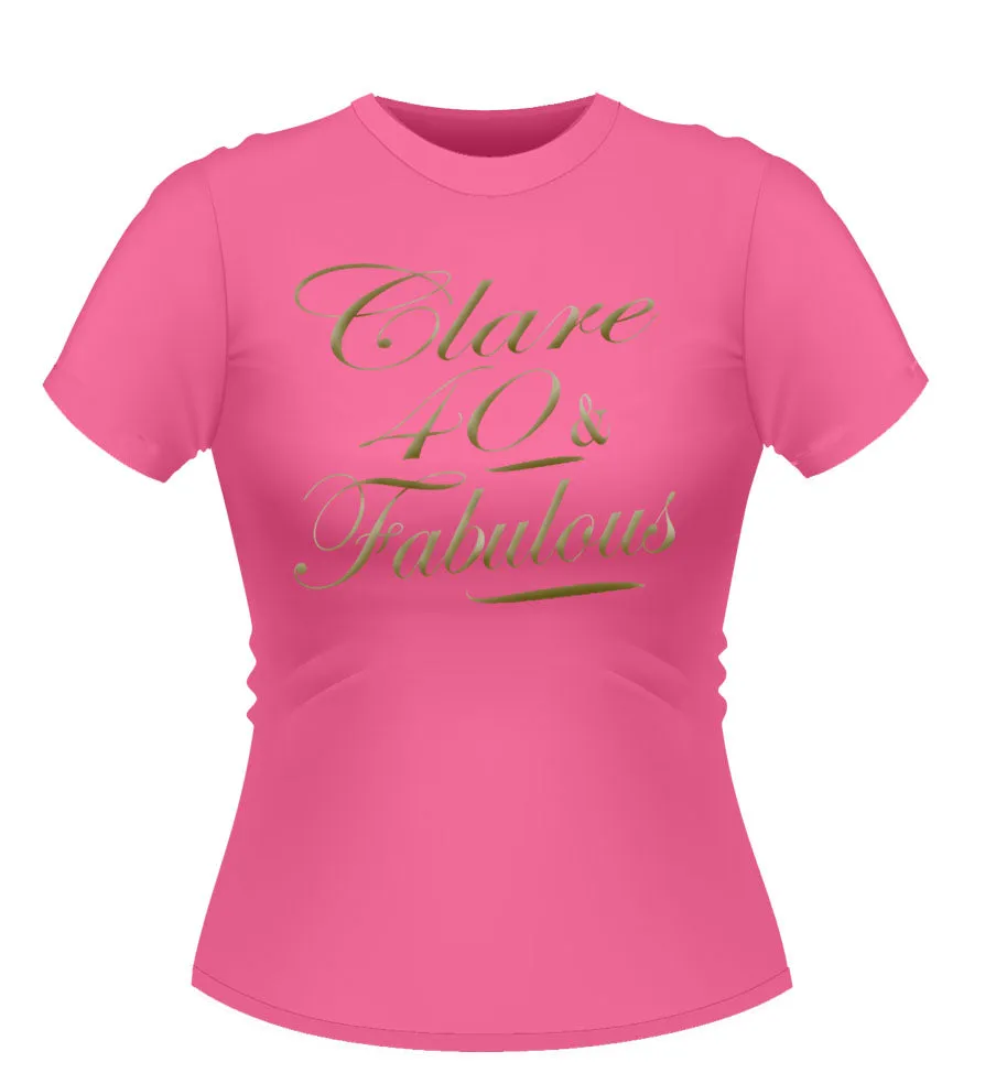 'Fabulous' Birthday Tshirt
