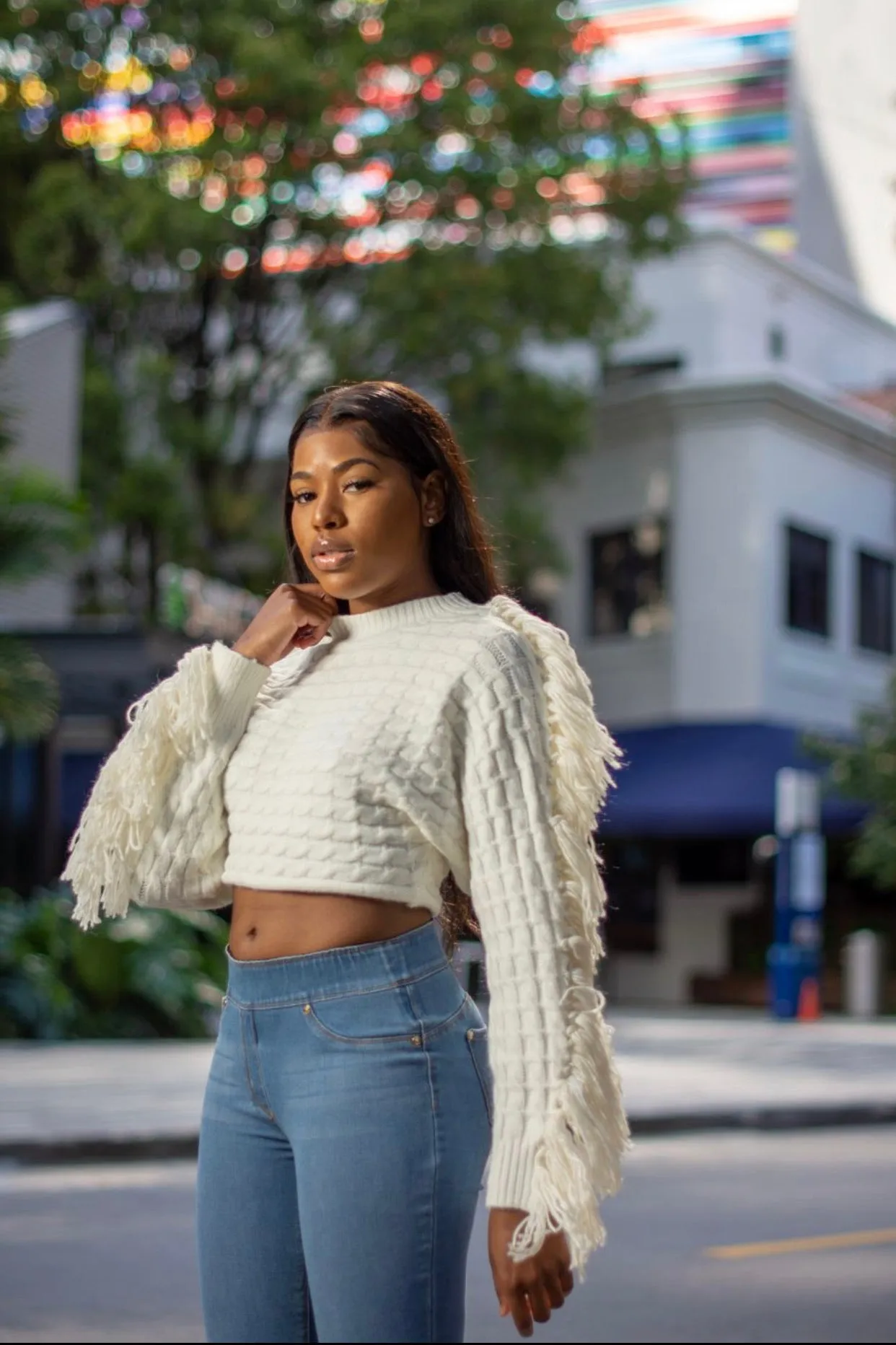 Fluff cropped sweater