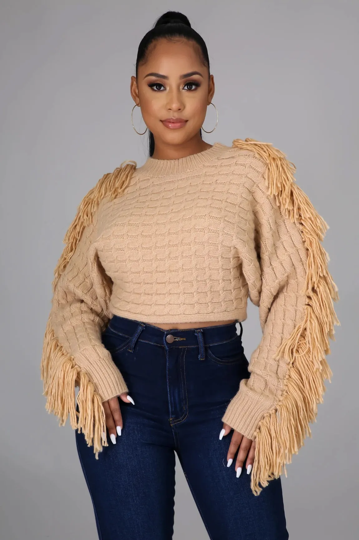 Fluff cropped sweater