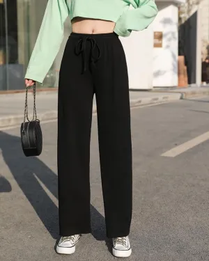 FOURBASIX Essential Ribbed Tie Pant