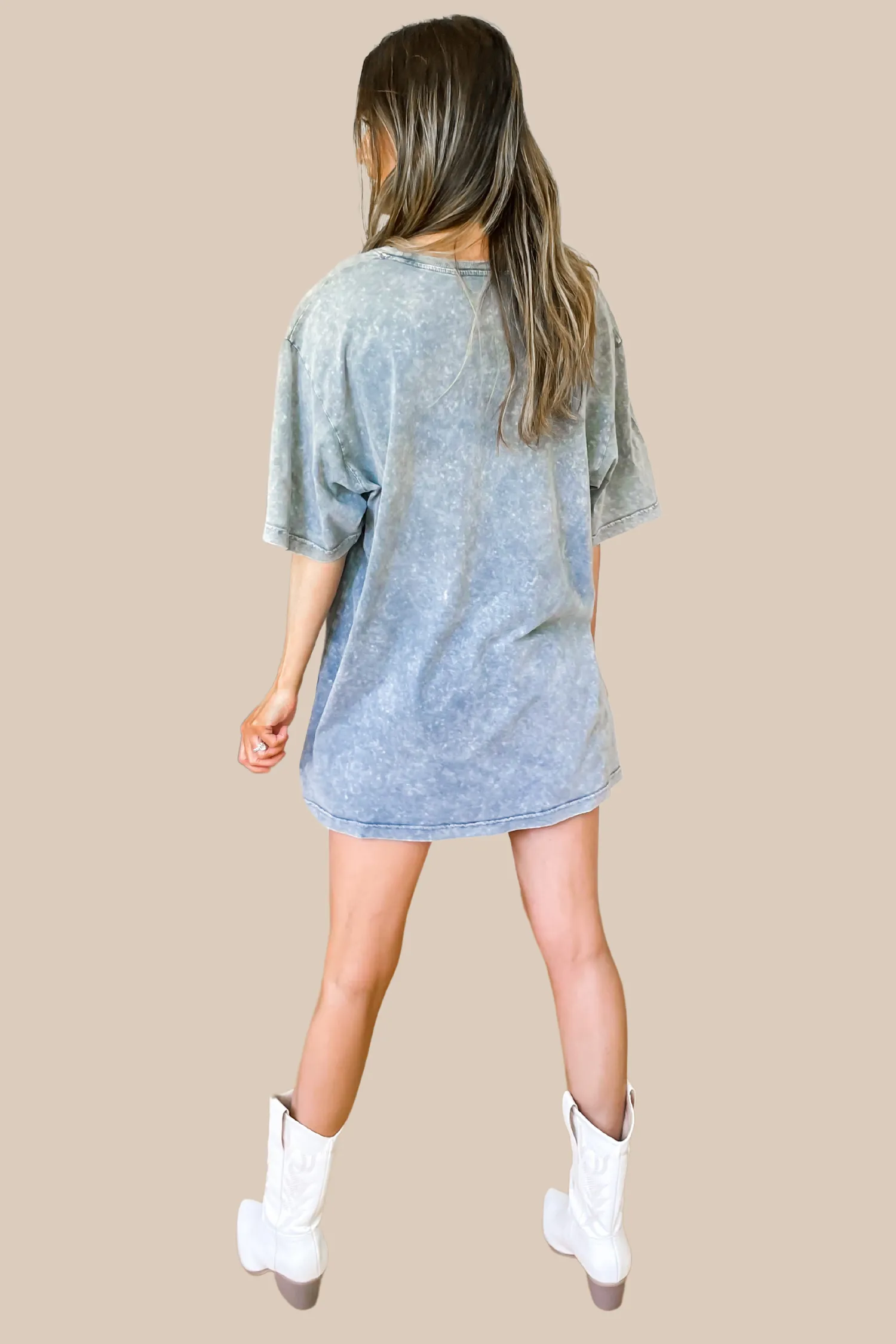 Free Bird America Graphic Tee - Denim Blue - SALE