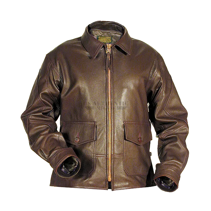 G-8 NAVY LEATHER FLIGHT JACKET