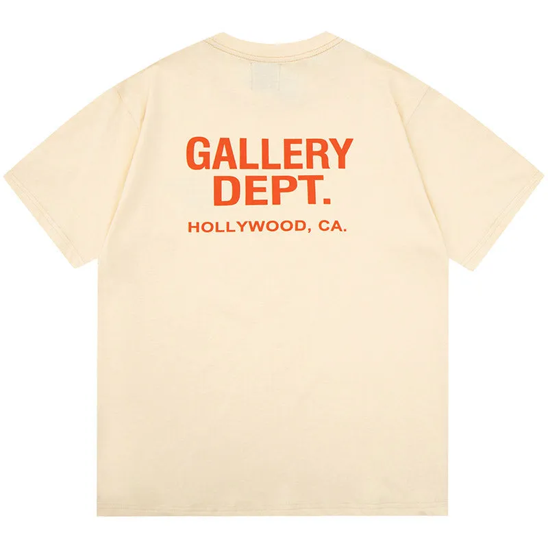 GALLERY DEPT. logo-print crew neck T-shirts