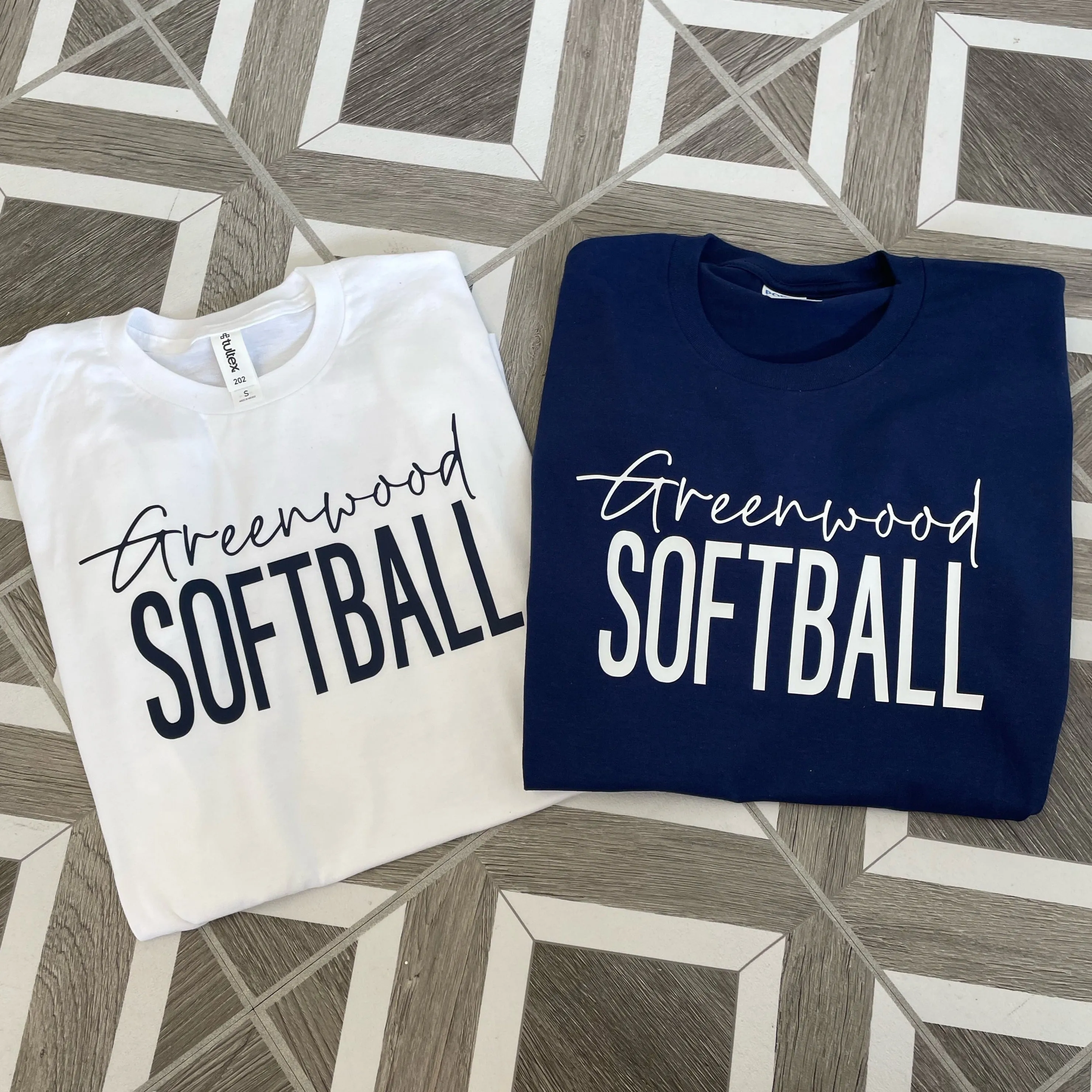 Greenwood Softball Navy Short Sleeve Tee Shirt