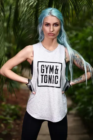 Gym & Tonic light grey Muscle Top
