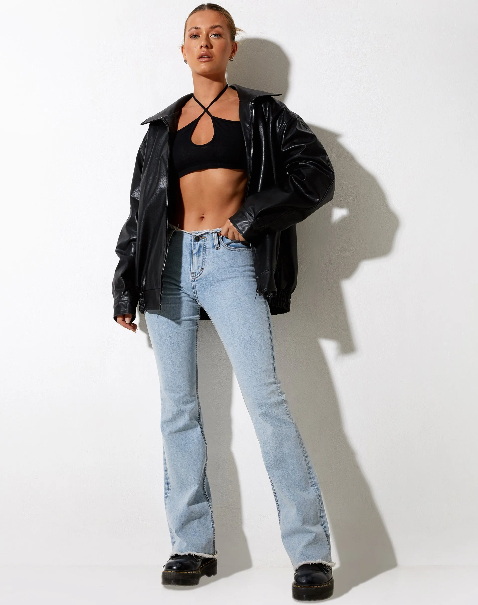 Haneul Crop Top in Black