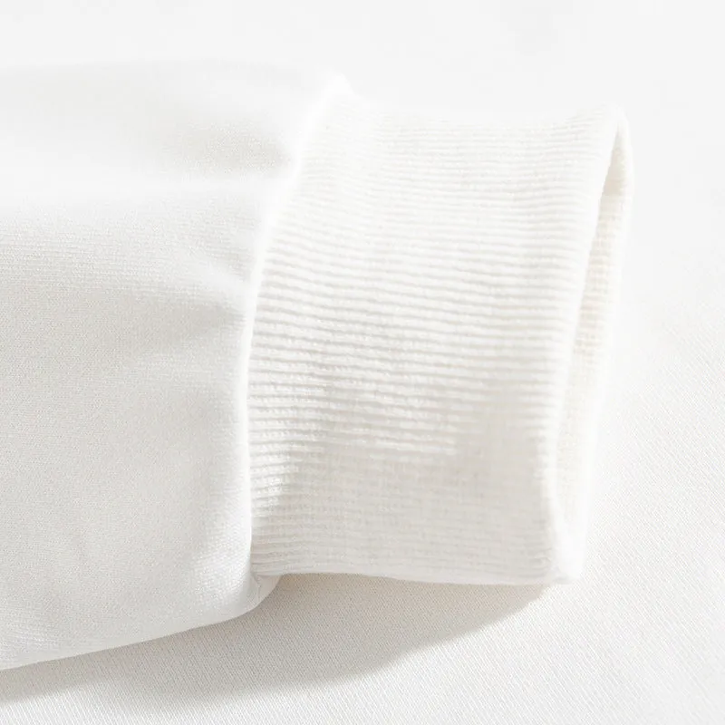 Hello Autumn O-Neck White Sweater