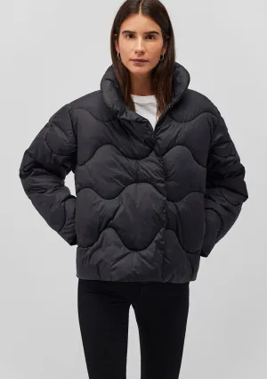 High Collar Black Jacket