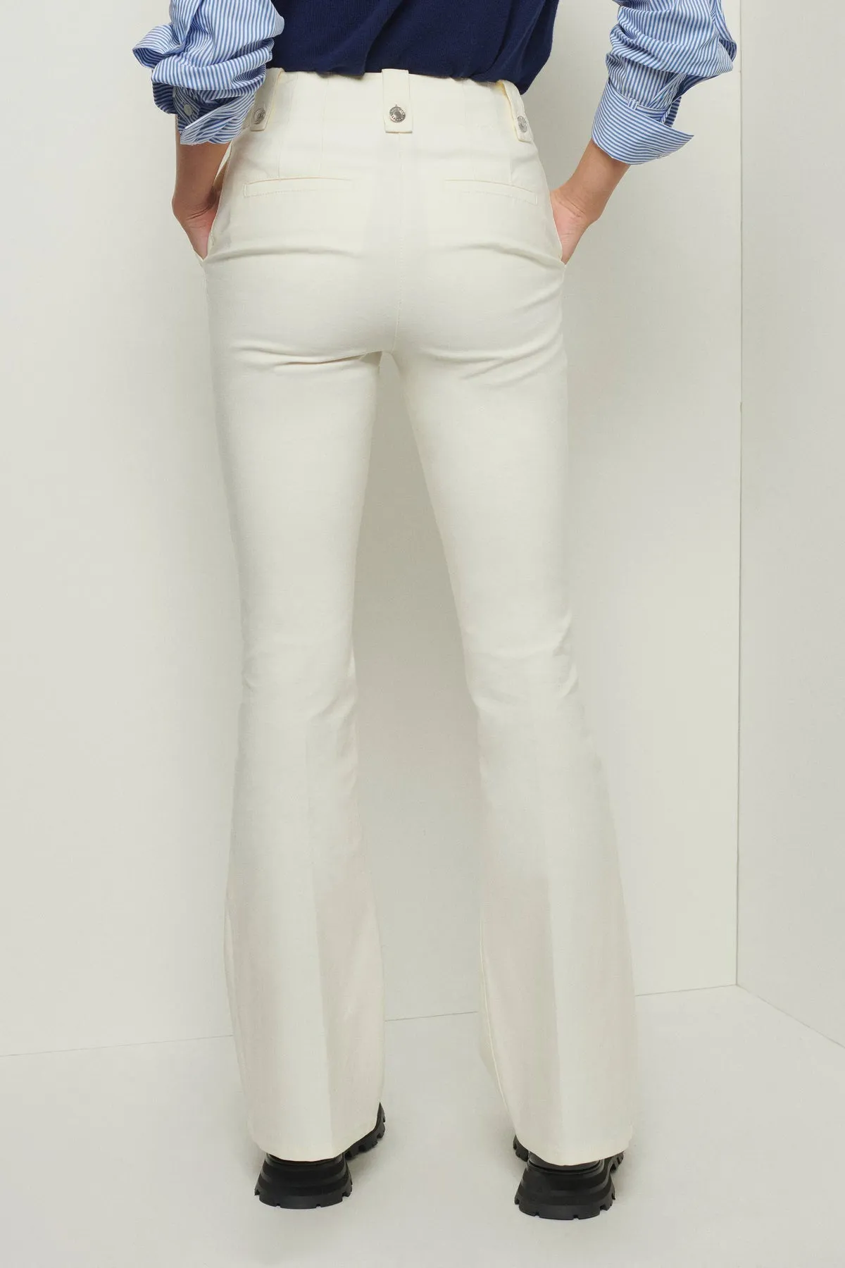 Holland Utility Wide Leg Pant in Soft White