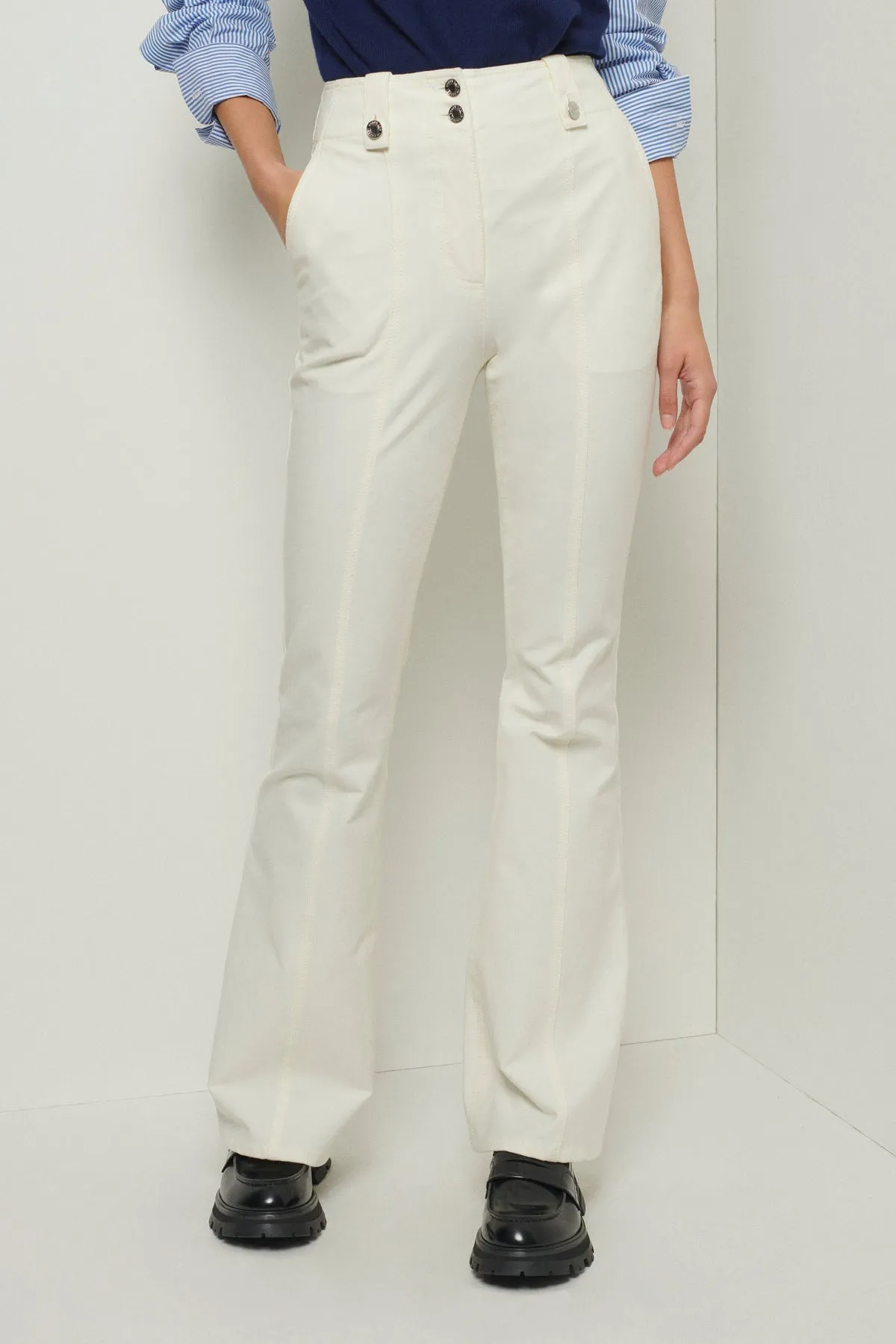 Holland Utility Wide Leg Pant in Soft White