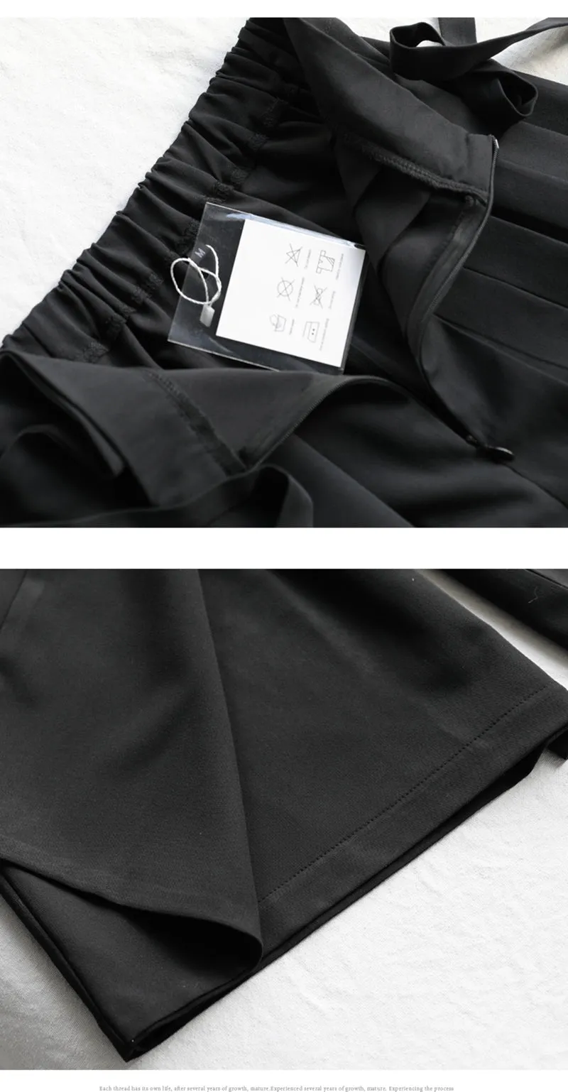 Ina Pleated Wrap-front Pants