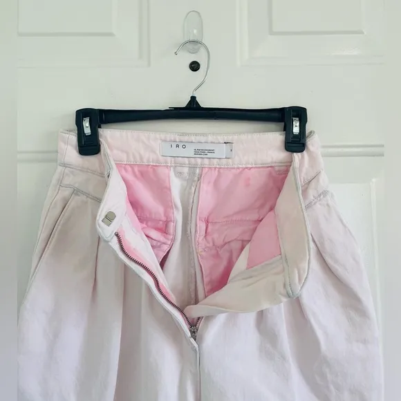 IRO MARMON HIGH RISE TAPERED PINKISH PANTS SIZE 36