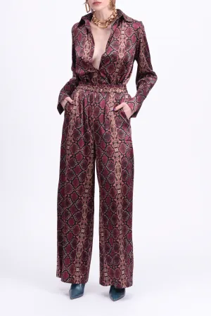 JAMIE WIDE-LEG SILK-SATIN PANTS
