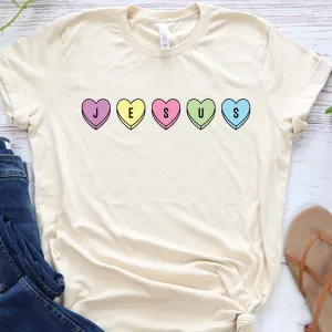 Jesus Candy Heart Tee