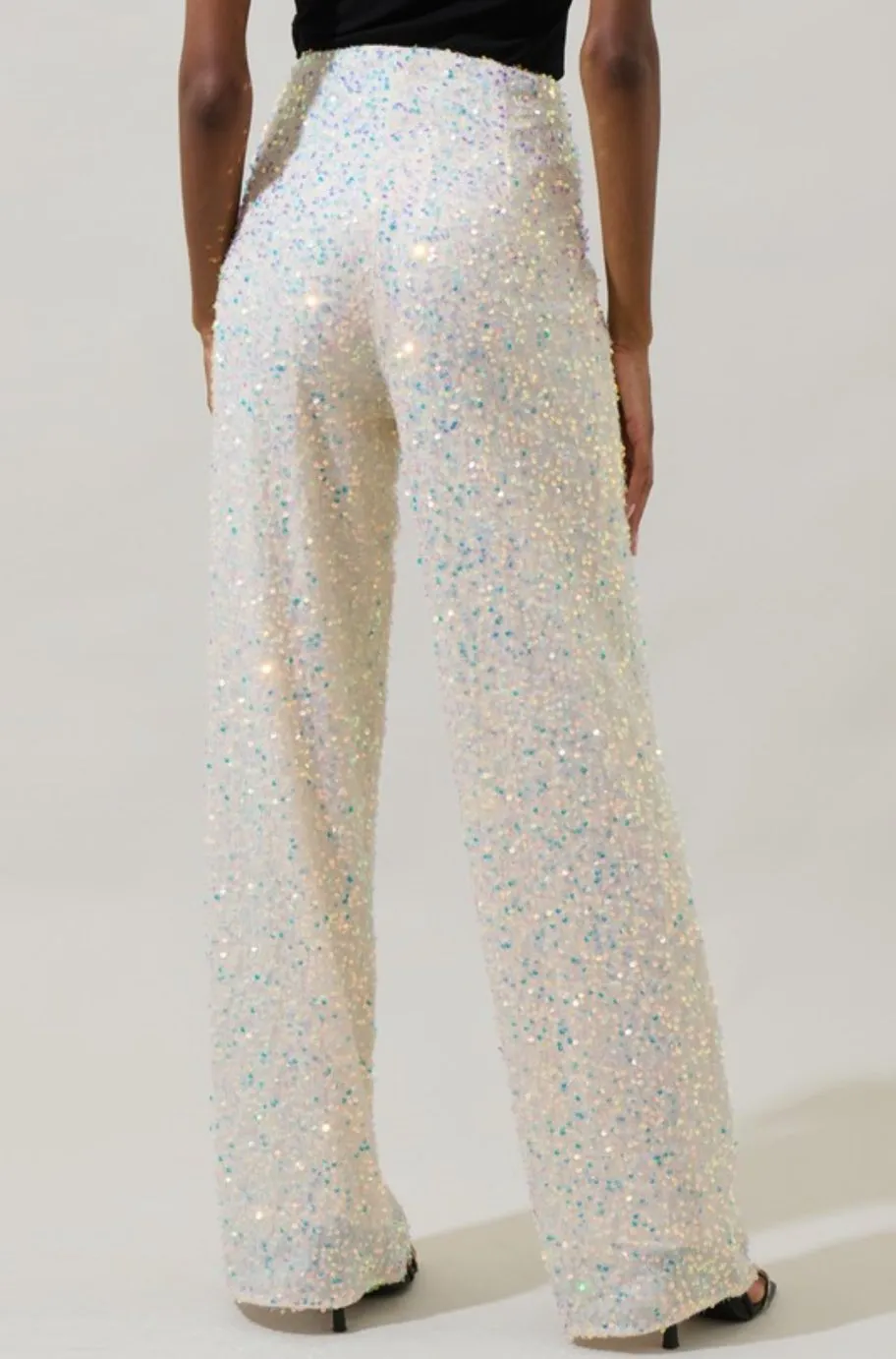 Josie White Sequin Pants