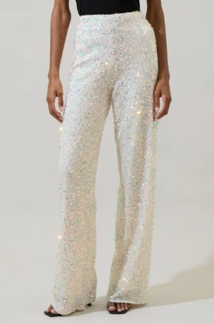 Josie White Sequin Pants