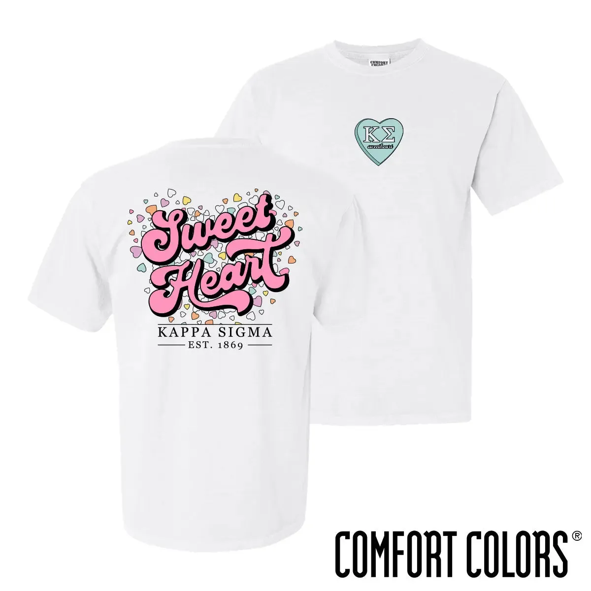 Kappa Sig Sweetheart White Short Sleeve Tee