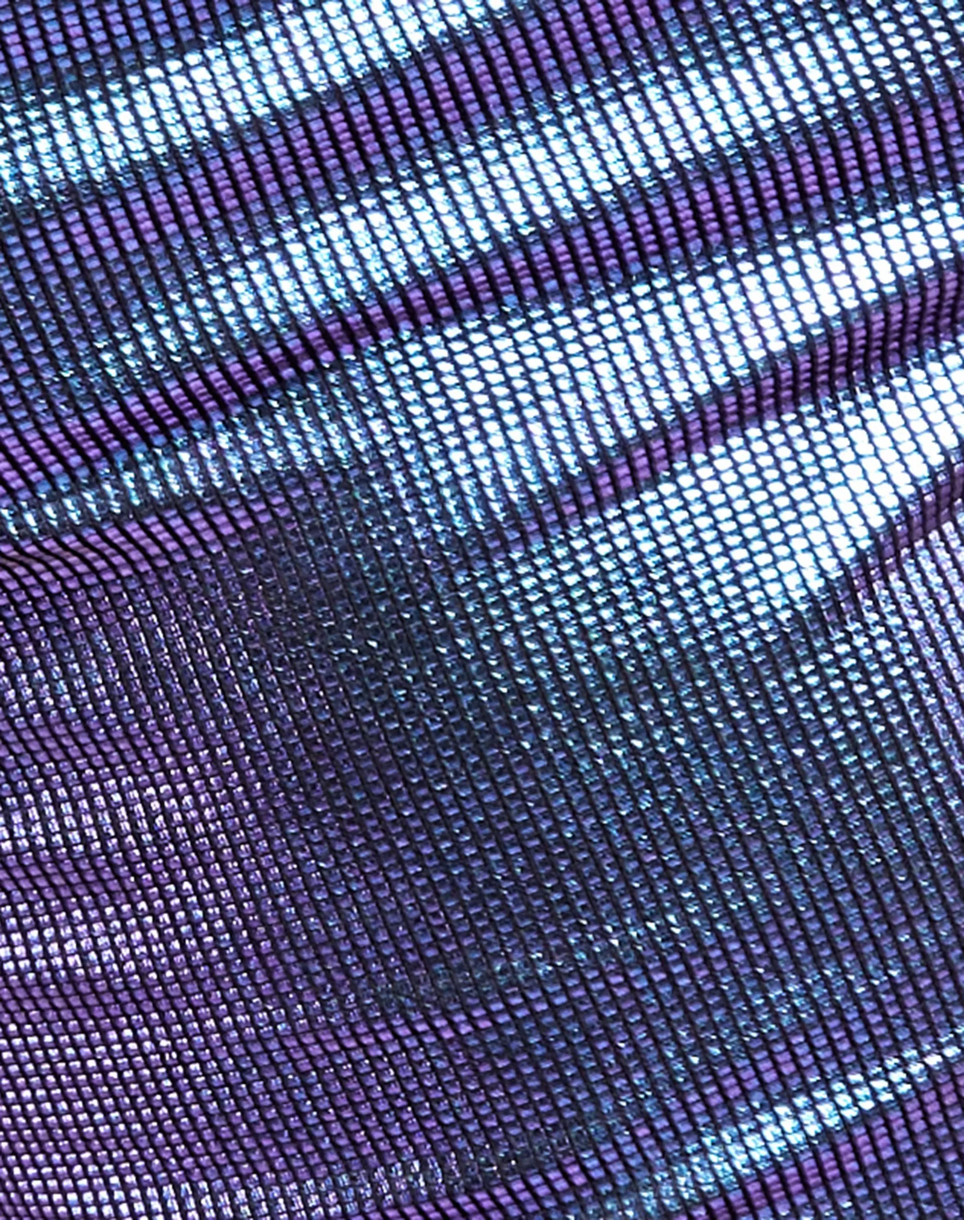 Ketia Crop Top in Holographic Purple