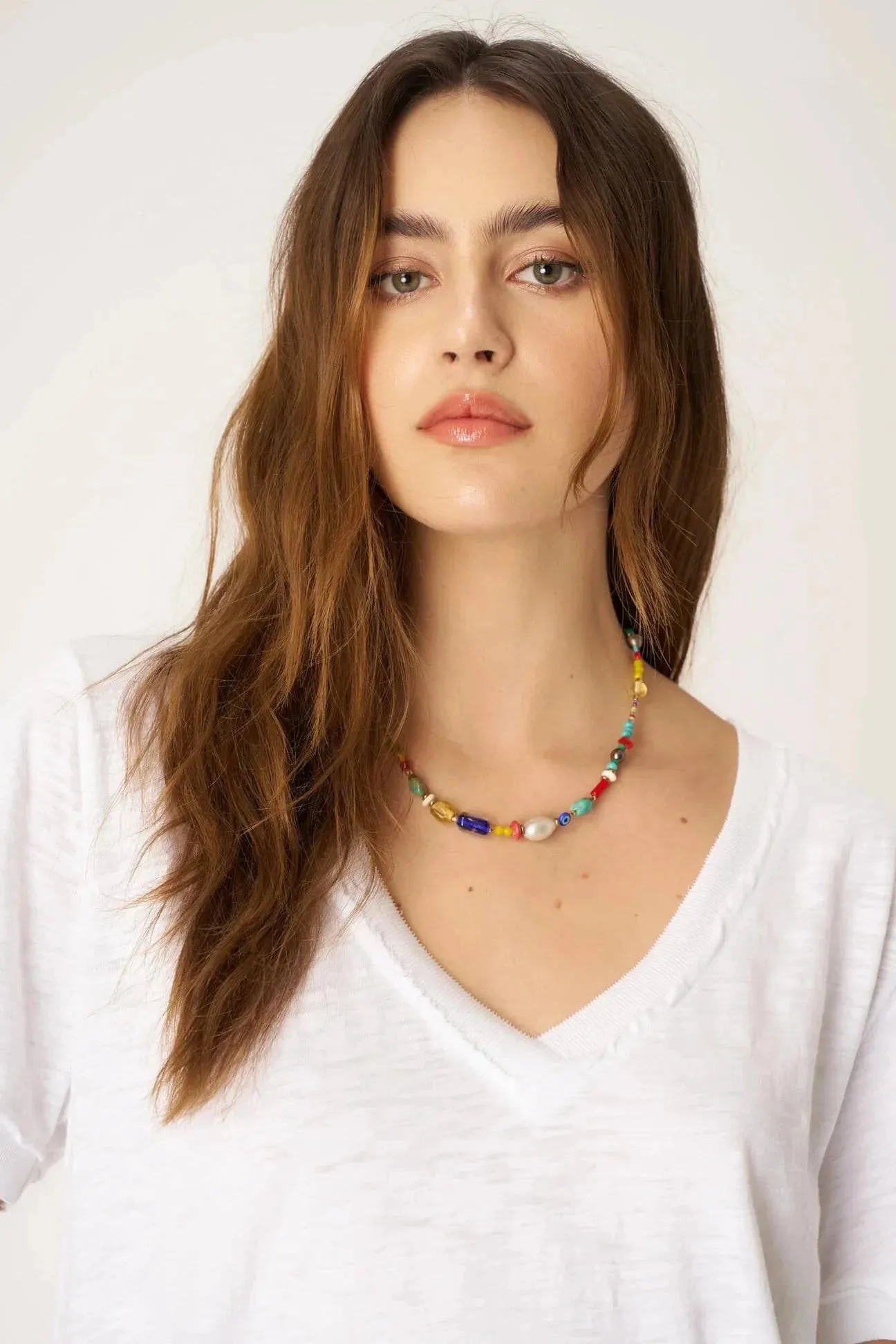 Knockout VNeck Tee by Project Social T | White