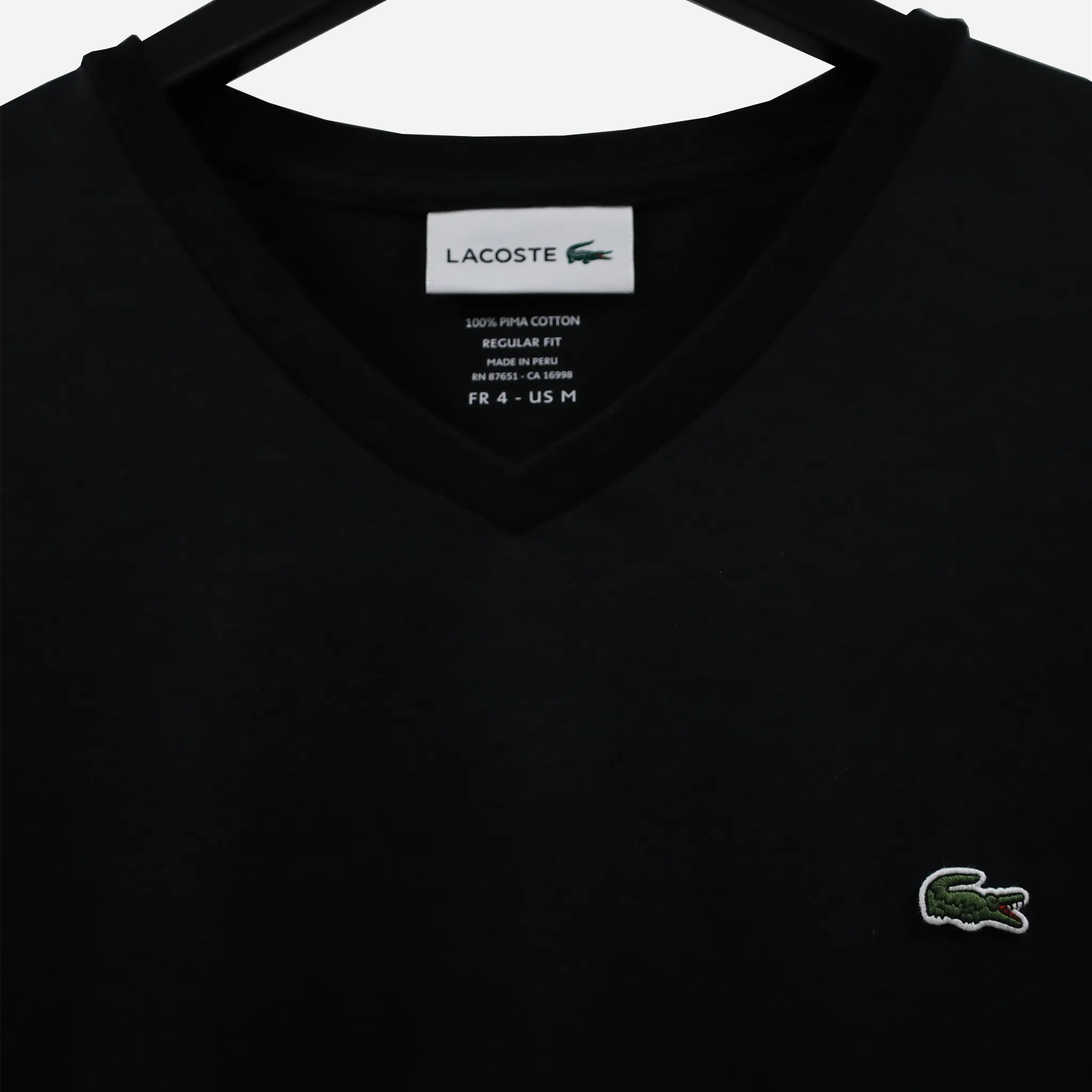Lacoste Men's V-neck Pima Cotton Jersey T-shirt TH6710