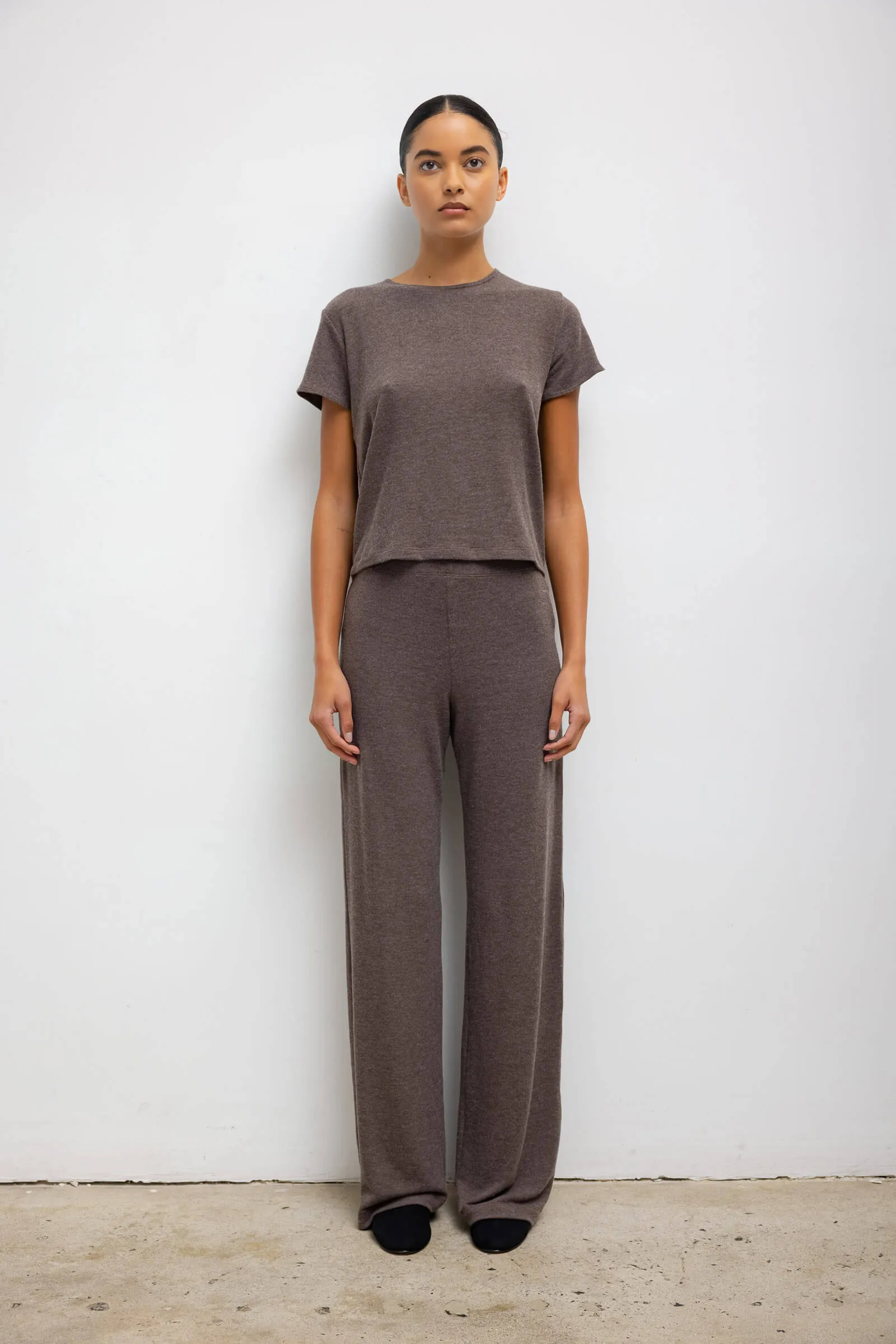 Lauren Wide Leg Pant in Brown