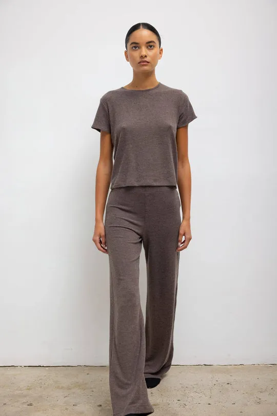 Lauren Wide Leg Pant in Brown