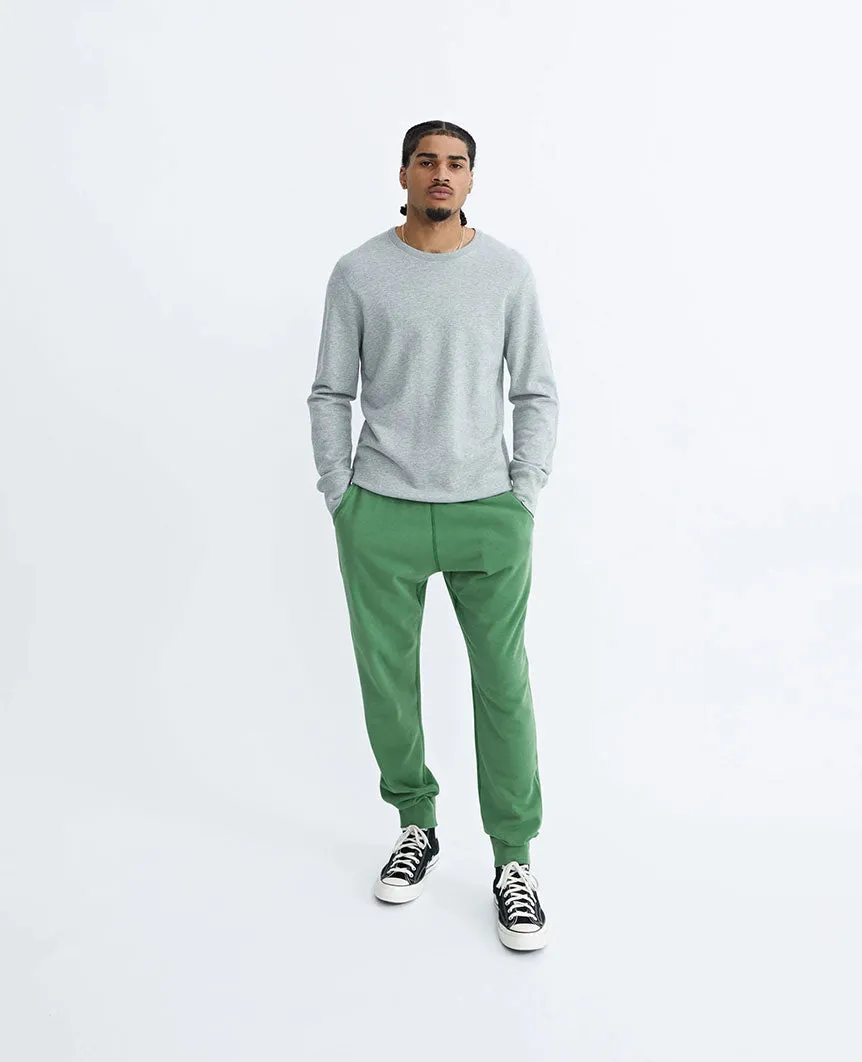 Lightweight Terry Slim Sweatpant Jade