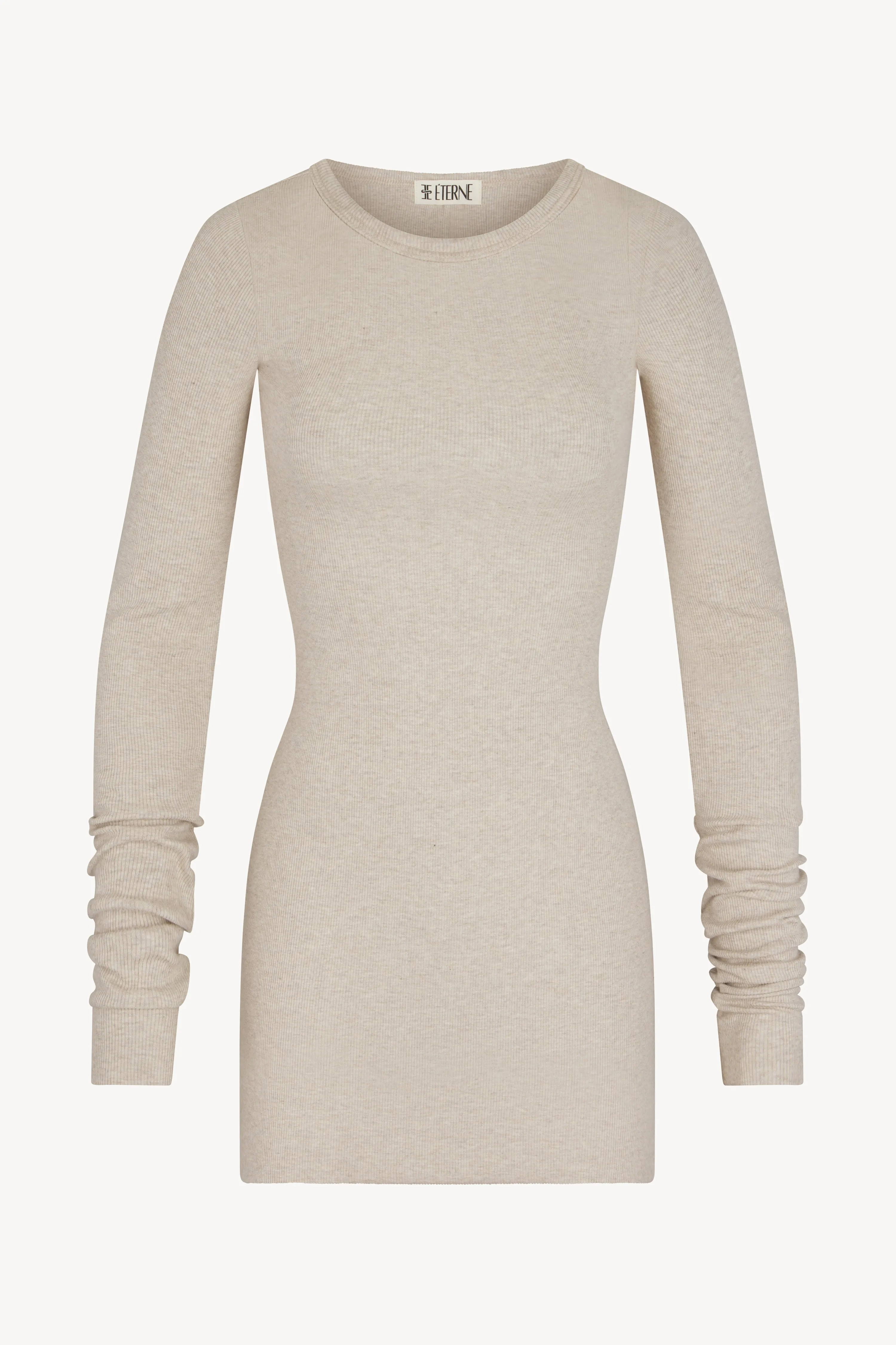 Long Sleeve Crewneck Mini Dress