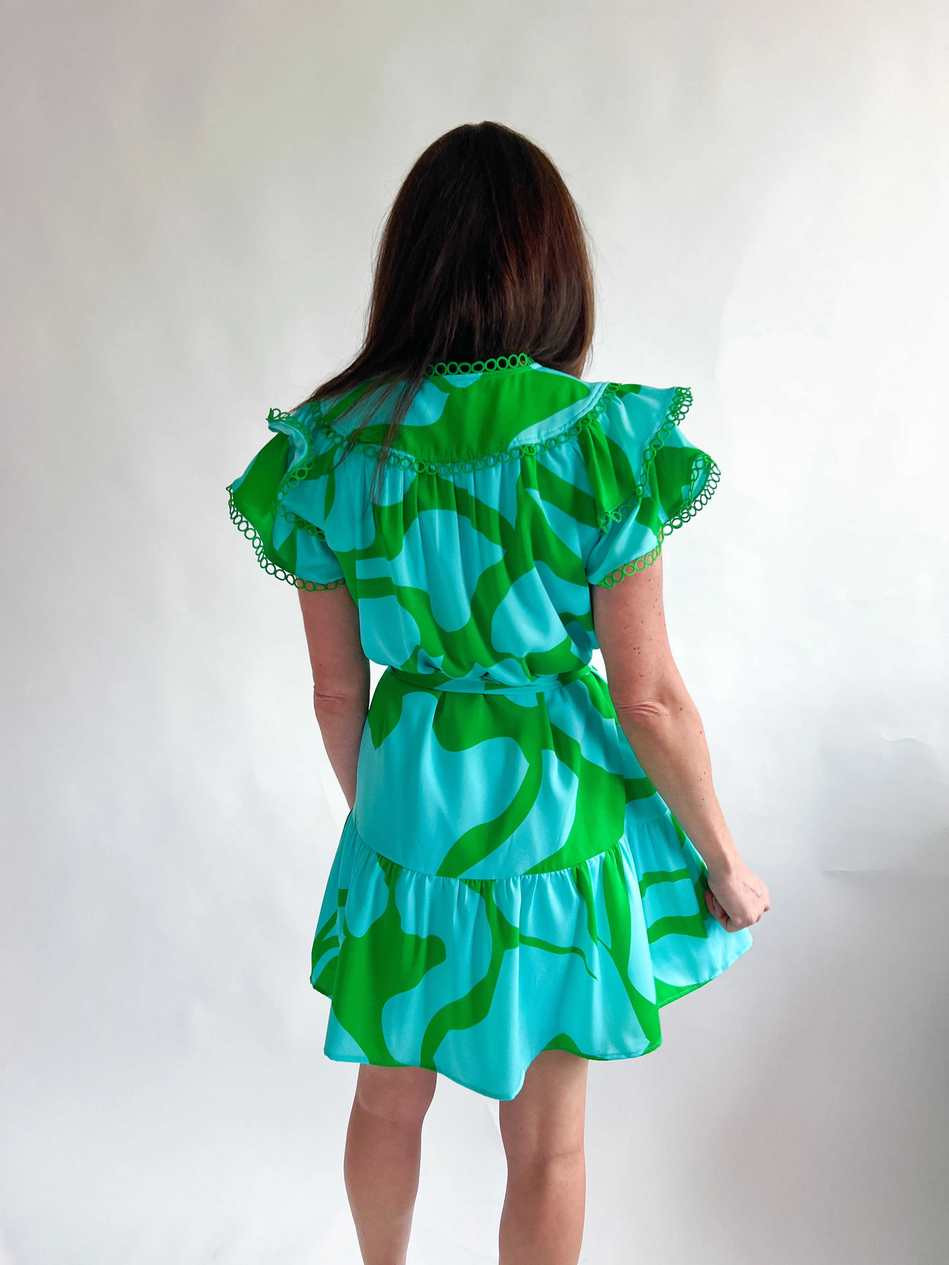 Loop Trim Arial Dress