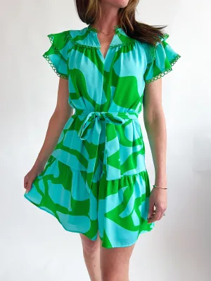 Loop Trim Arial Dress