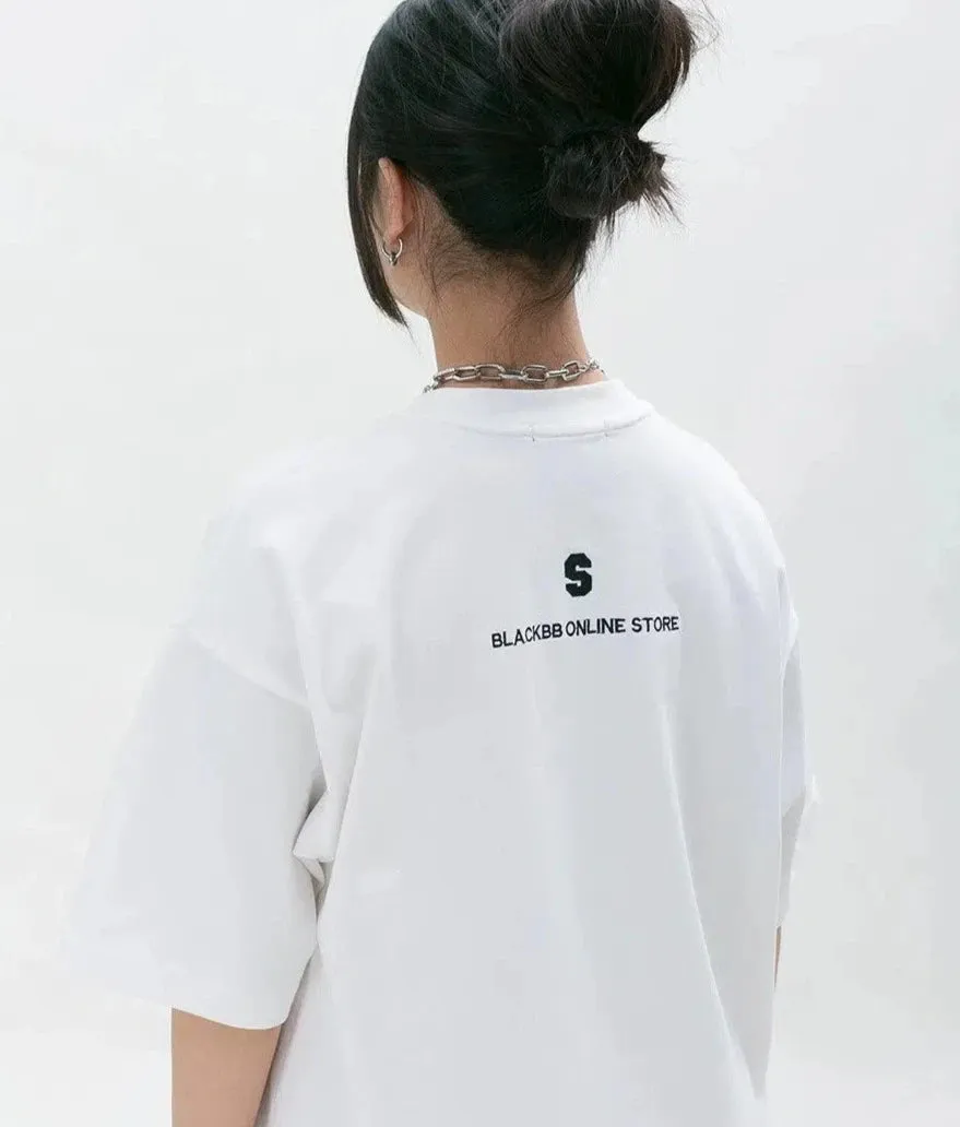 Loose Embroidered Round Neck T-shirt