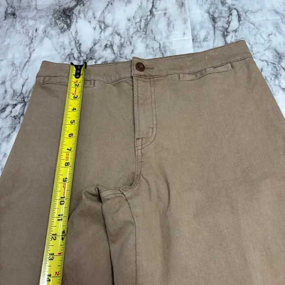 Madewell Emmett Wide Leg Crop pants jeans Khaki tan brown size P29 petite