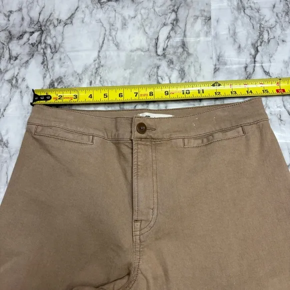 Madewell Emmett Wide Leg Crop pants jeans Khaki tan brown size P29 petite