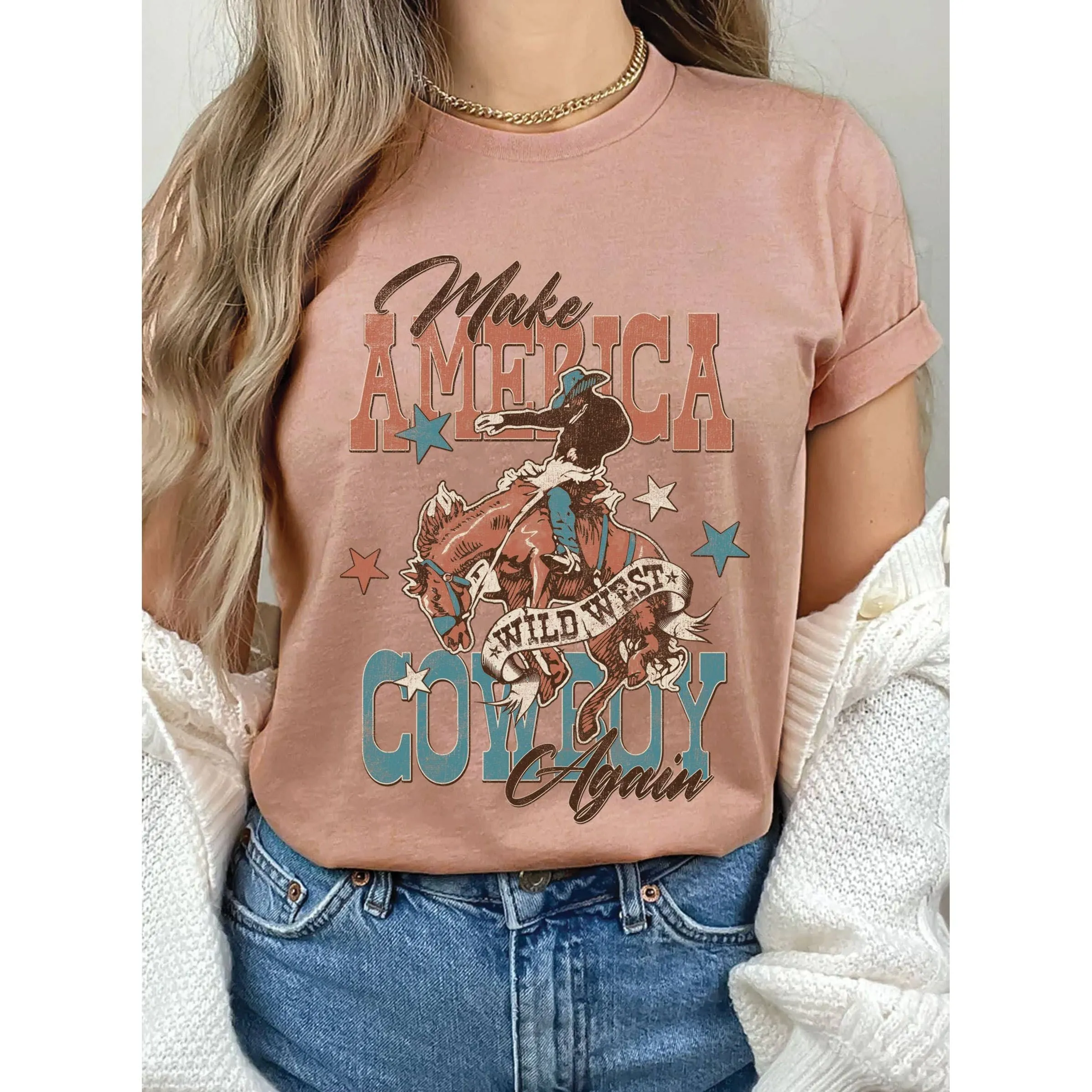 Make America Cowboy Again Graphic Tshirts
