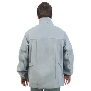 MCR Safety Leather Welding Jacket, X-Large, Gray, 38030MWXL