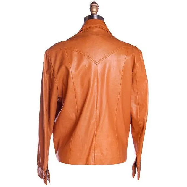Mens S Vintage Ultra 1970s Jacket Faux Leather Brad Whitney Equu-Hyde  Size 38