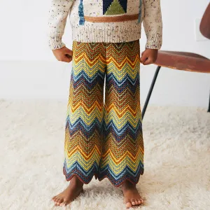 Merino Wool Parlor Chevron Pant - Mango