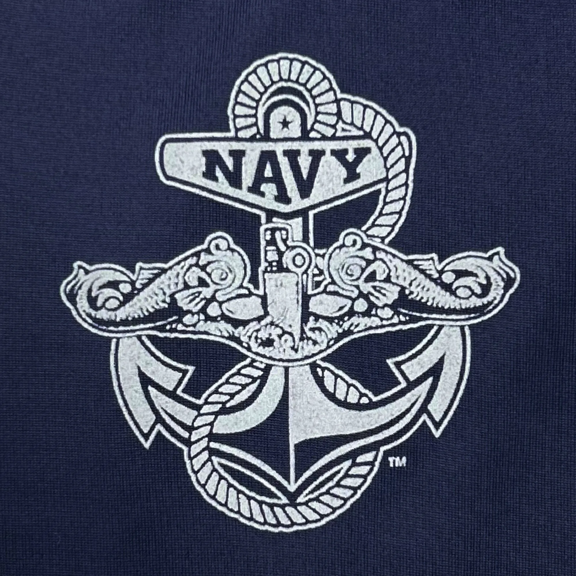 Navy Under Armour Silent Service Tech Long Sleeve T-Shirt (Navy)