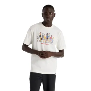 New Balance Men Athletics Relaxed Archive Walk T-Shirt White MT43553-SST